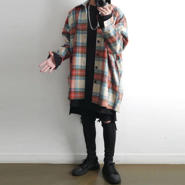 Vintage woolen plaid shirt