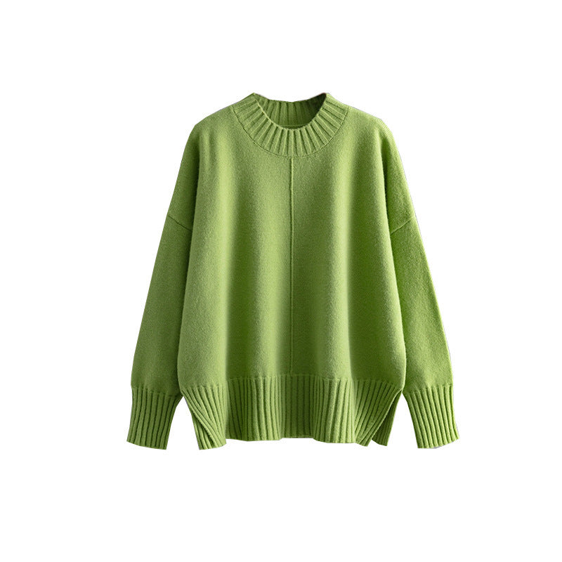 Round Neck Women's Pullover Sweater