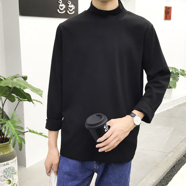 Men's Half Turtleneck T-shirt