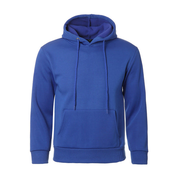 Velvet Solid Pullover Hoodie