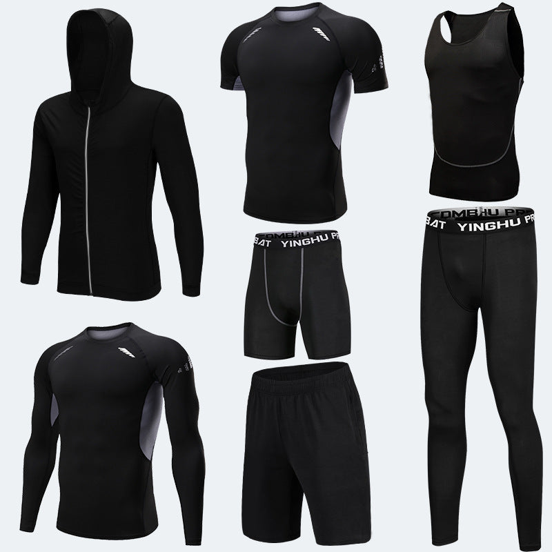 Running Workout Clothes Men 7pcs sets | Gym Fitness sports sets