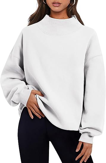 Pullover Solid Color Loose sweater tops