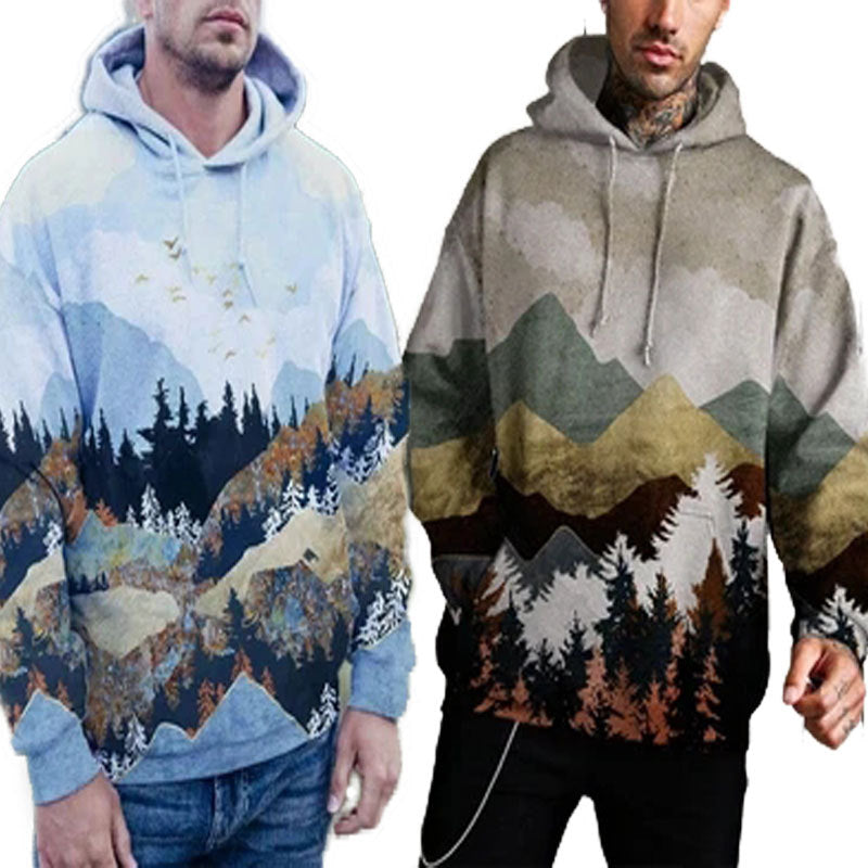 Printed Super Flexible Casual Hoodie