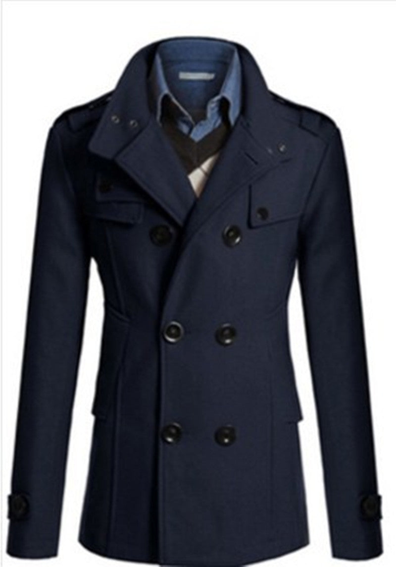 Woolen coat man's jacket