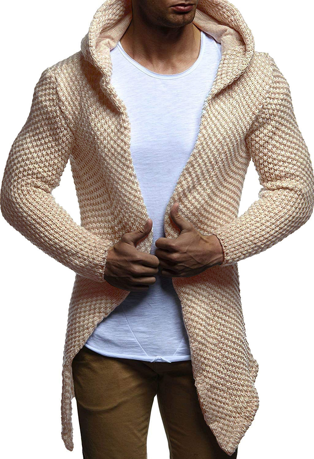 Men's Fashion Hooded Cardigan Sweater