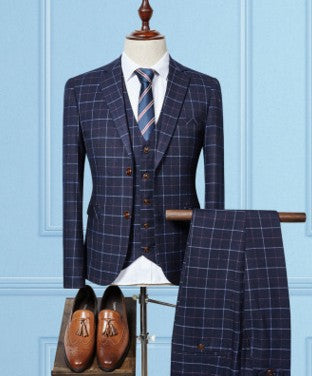 Men's plaid Business Suits