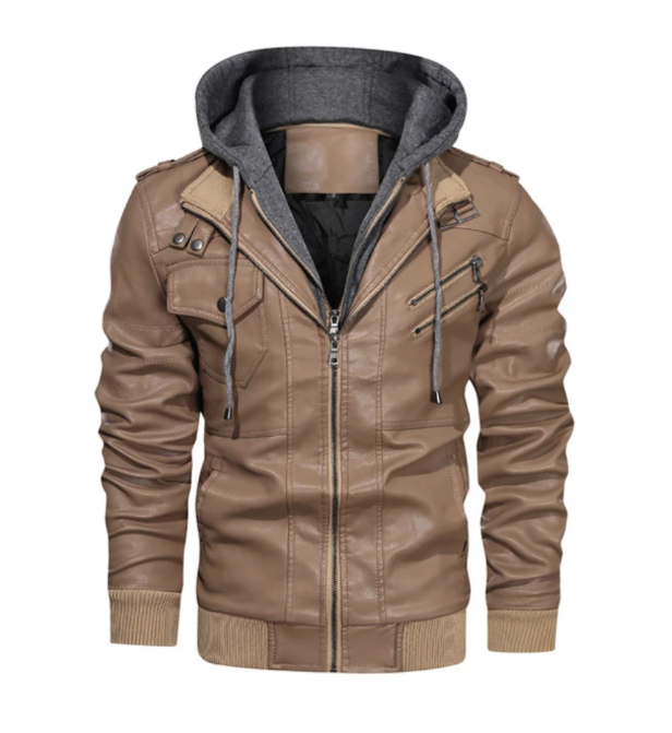 Motorcycle Leather Jacket Men