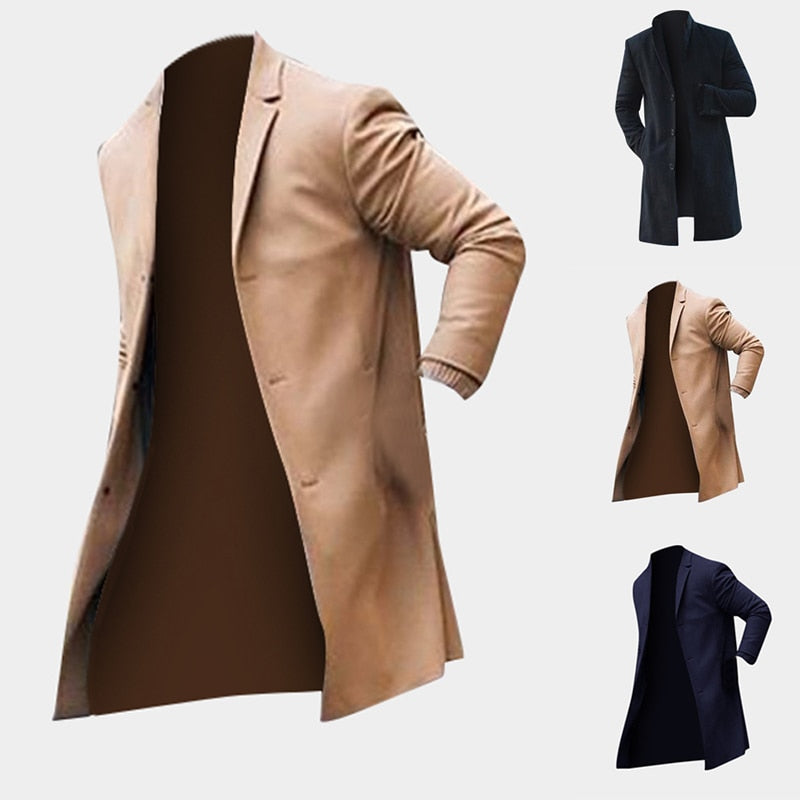 Men's Slim fit Trench Coat