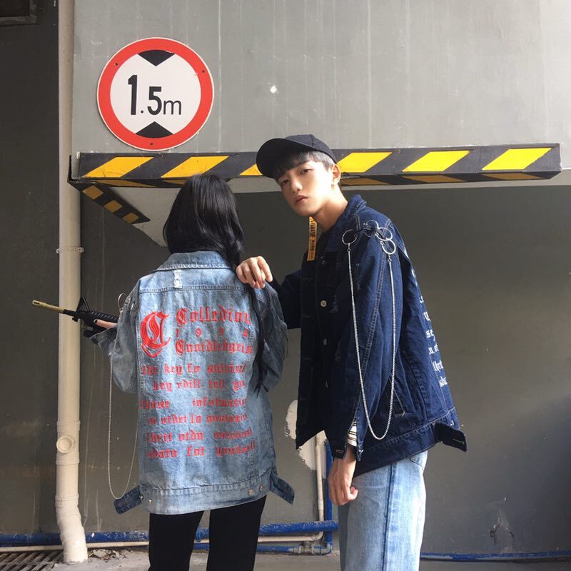 EMBROIDERY DENIM JACKET MEN