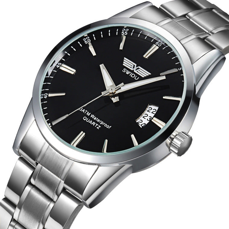 Men's steel watch