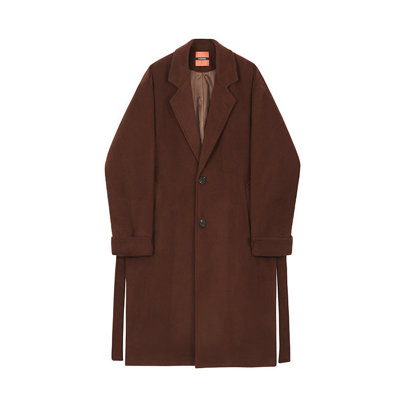 Gentleman's Wool Thickened Men's trench Coat