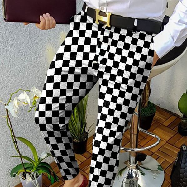 Men's Casual Striped Trousers