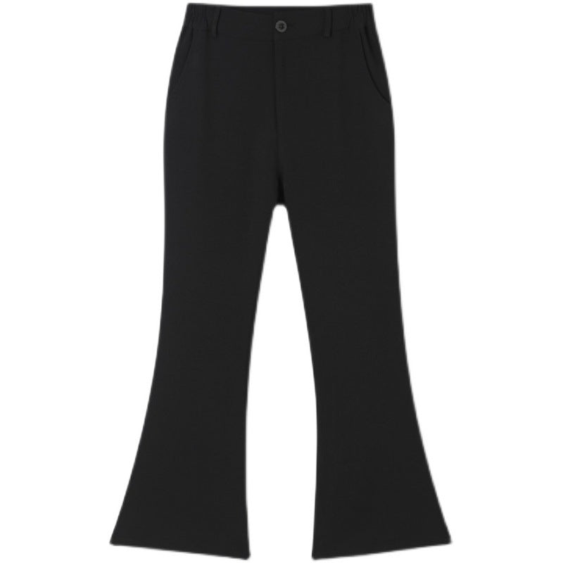 Men's Retro Niche Solid Color Flared Pants