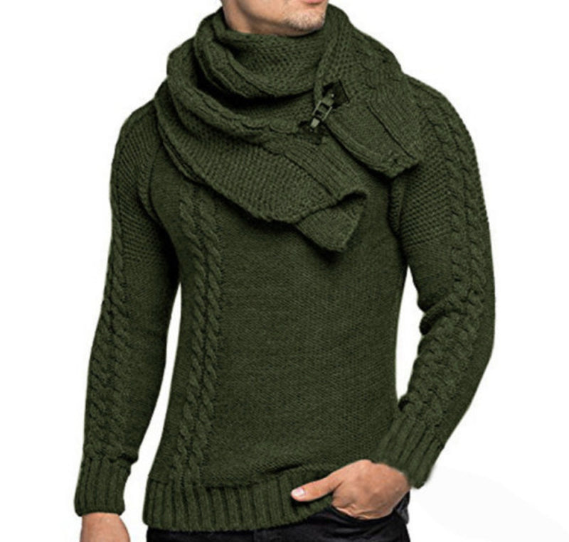 Men Winter fashion Slim Fit Pullover Warmth sweater