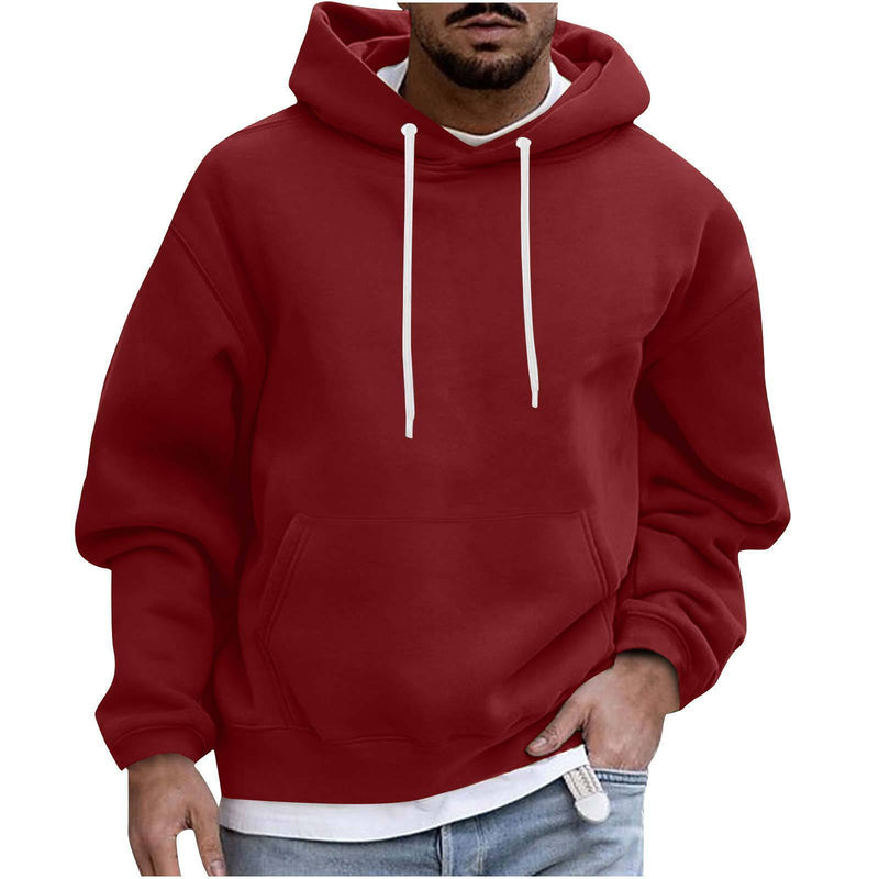 Men's Solid Color Casual hoodie