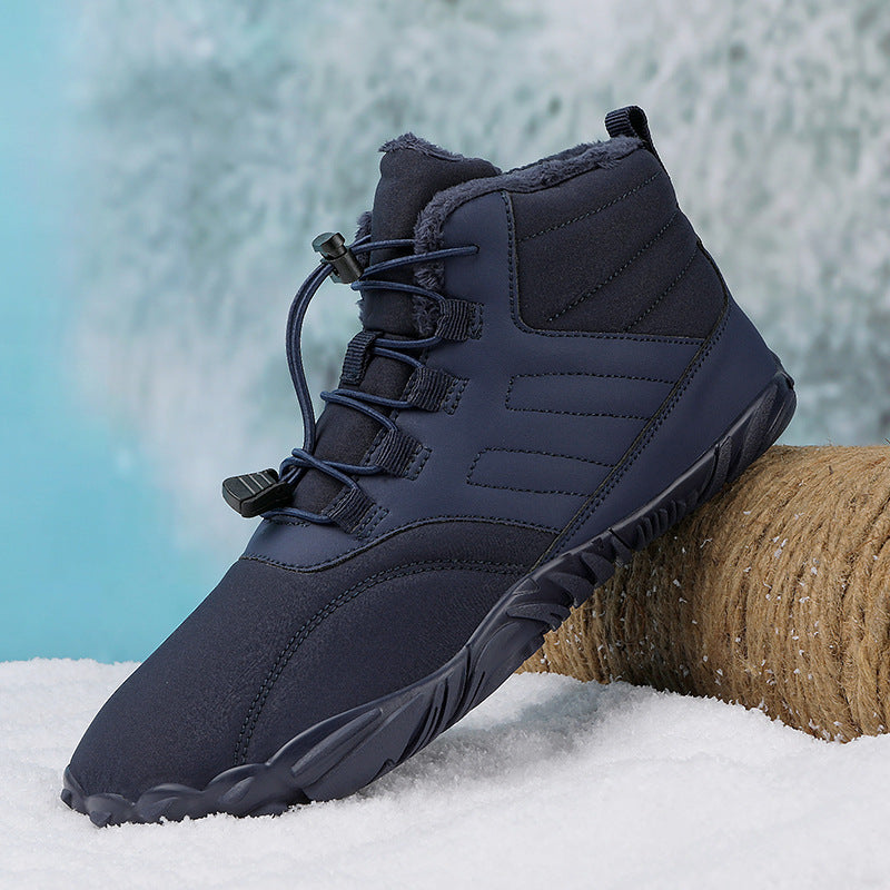 Winter Warm Slip-on Boots Wear-resistant Anti-ski Thickened Shoes Couple