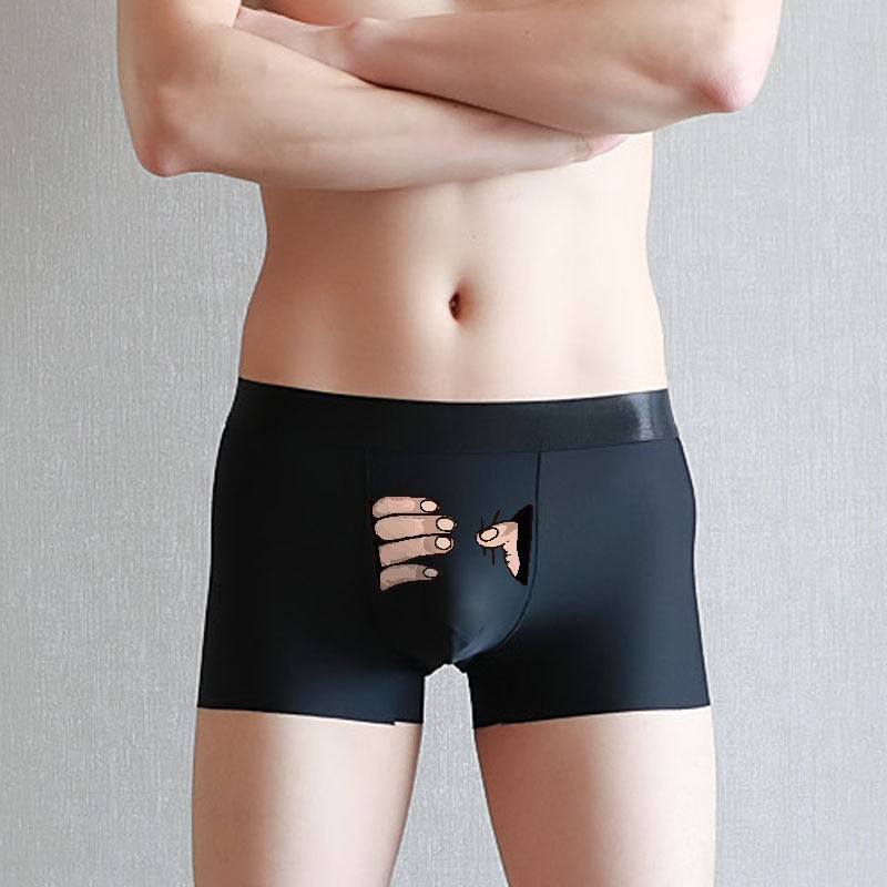 Summer Ice Silk Creative Men's Underwear