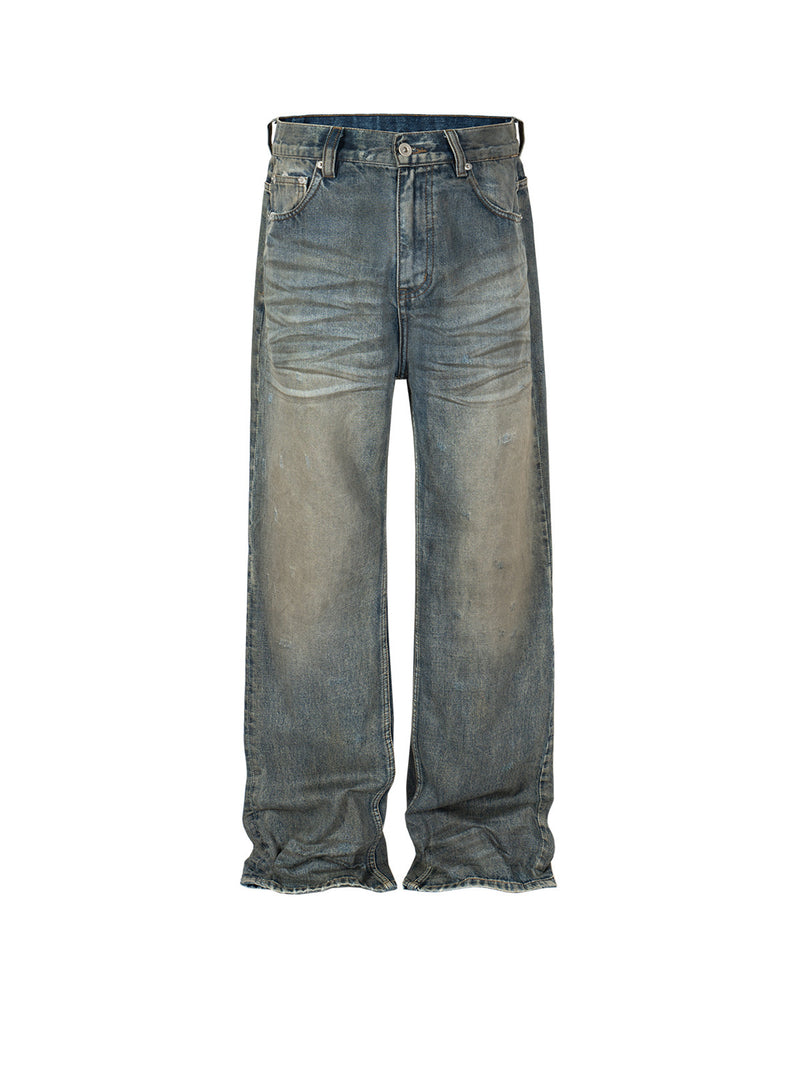 Men's Washed High Street Jeans