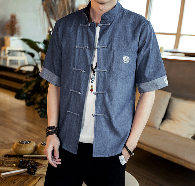 Men's Short Sleeve Linen Shirt