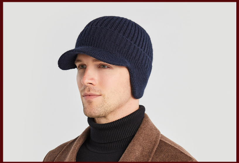 Autumn And Winter Outdoor Warm Ear Protection Knitted Hat