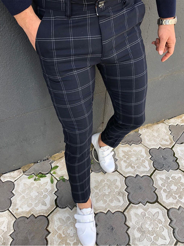 Men's Casual Striped Trousers