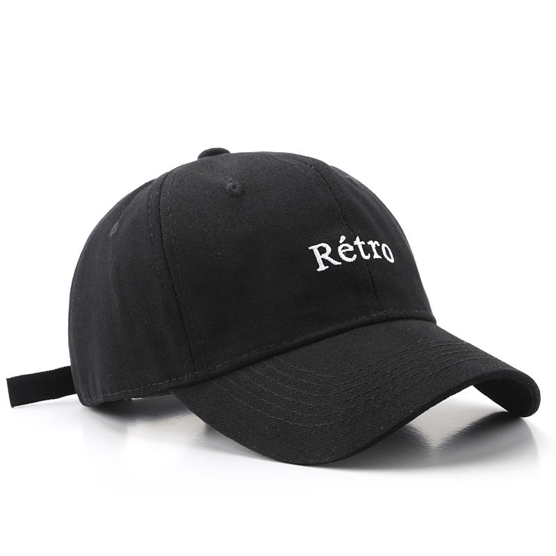 Sports Casual Soft Top Cotton Letters Embroidered Peaked Cap