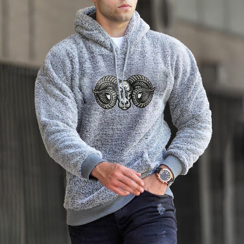 Black hooded sweater men