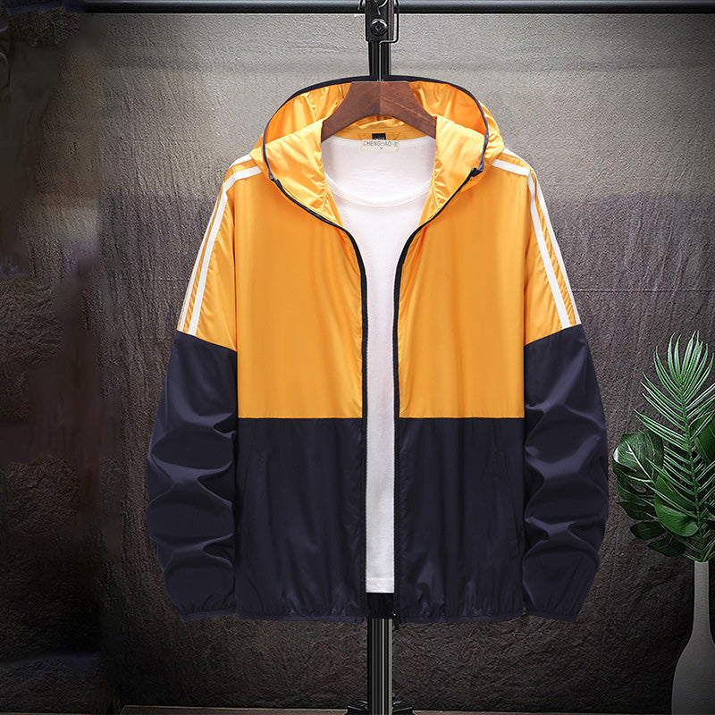 Student Loose Trendy Fashionable Hooded Zipper jacket