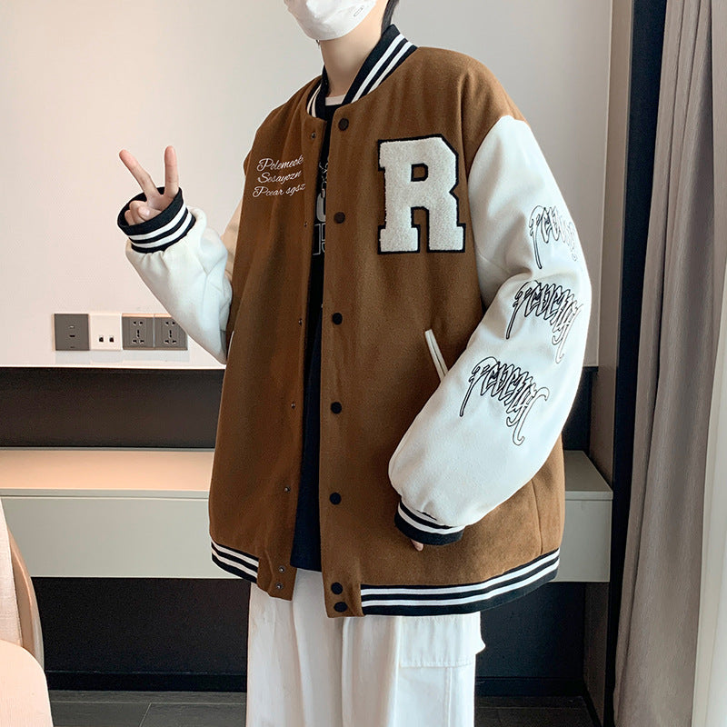 Sports Baseball Uniform Retro Casual Jacket