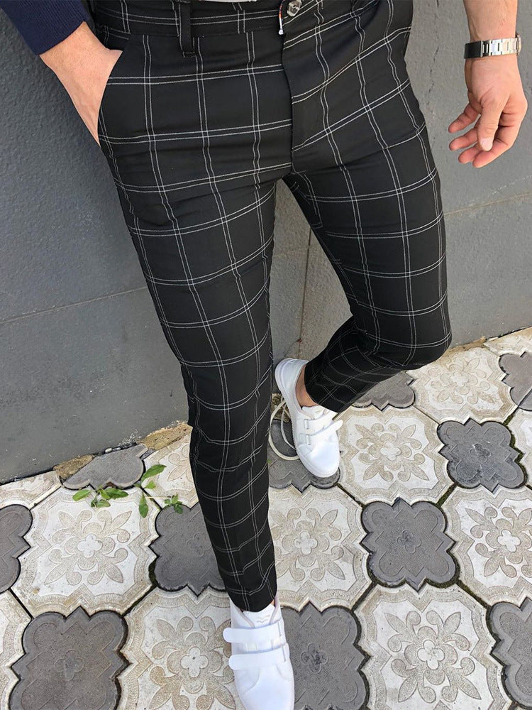 Men's Casual Striped Trousers