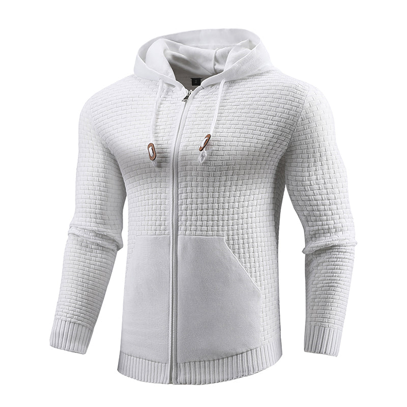 Four Seasons Knitting Zipper Hoodie