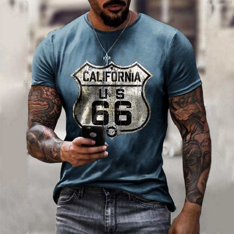 Retro Short Sleeve t-shirt Men