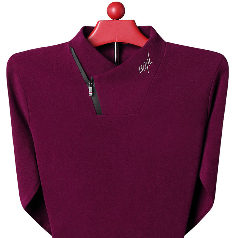 Double Sided Velvet Long Sleeved Sweater For Men