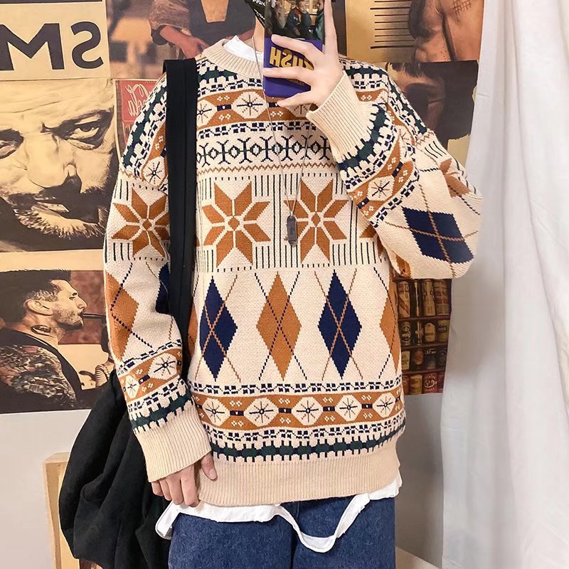 Maglione da uomo stile sciolto e pigro