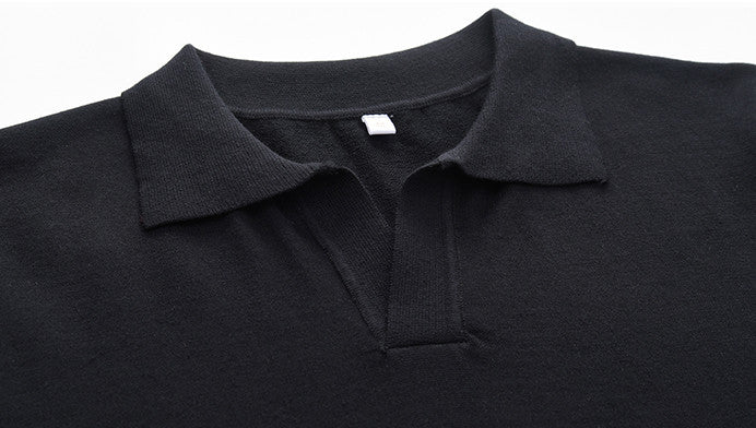 Buttonless Knit Polo