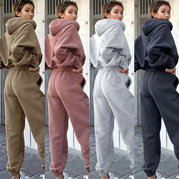 Autumn And Winter Women's Casual Hoodie Sports trackSuit