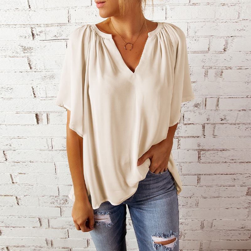 Half Sleeve T-Shirt Pullover Top