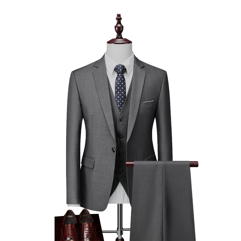 Men's Business Professional Formal Suit Men's Three-piece Suit