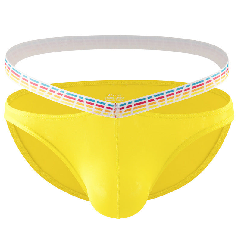 Breathable Rainbow Sexy Panties Men's Fashion Comfortable Low Waist Briefs
