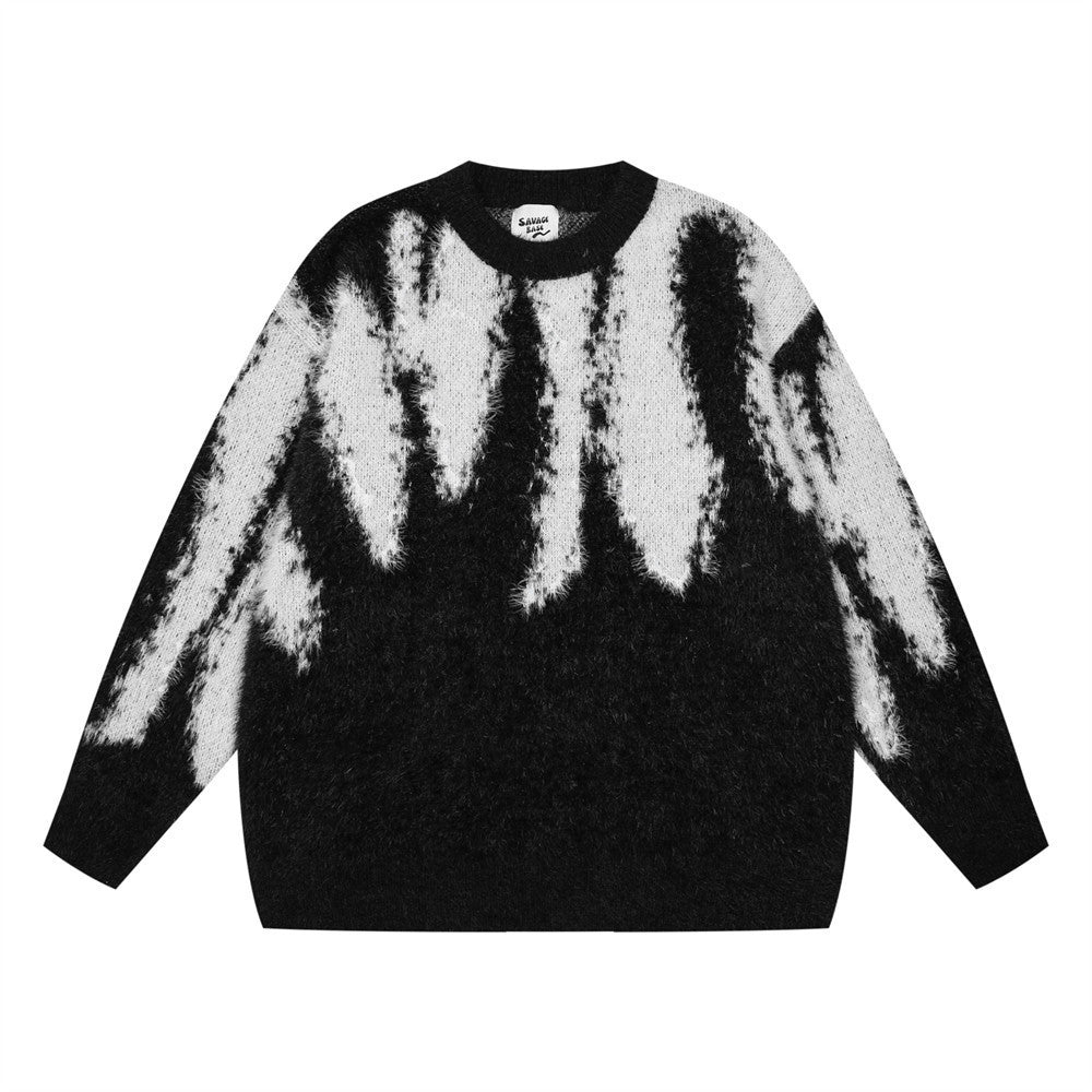 Maglione casual da uomo tie-dye