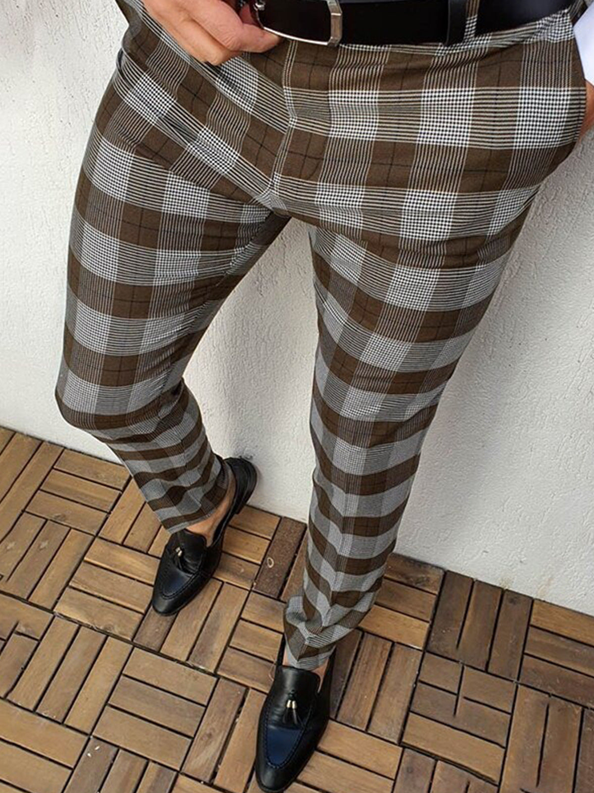 Men's Casual Striped Trousers