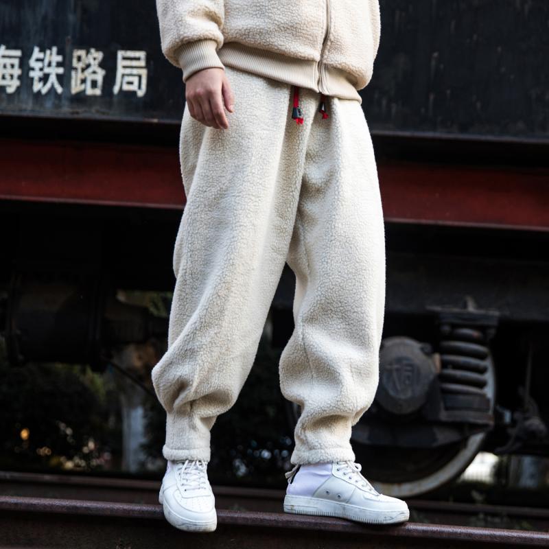 Men's Loose Warm Thick Lamb Wool Pants