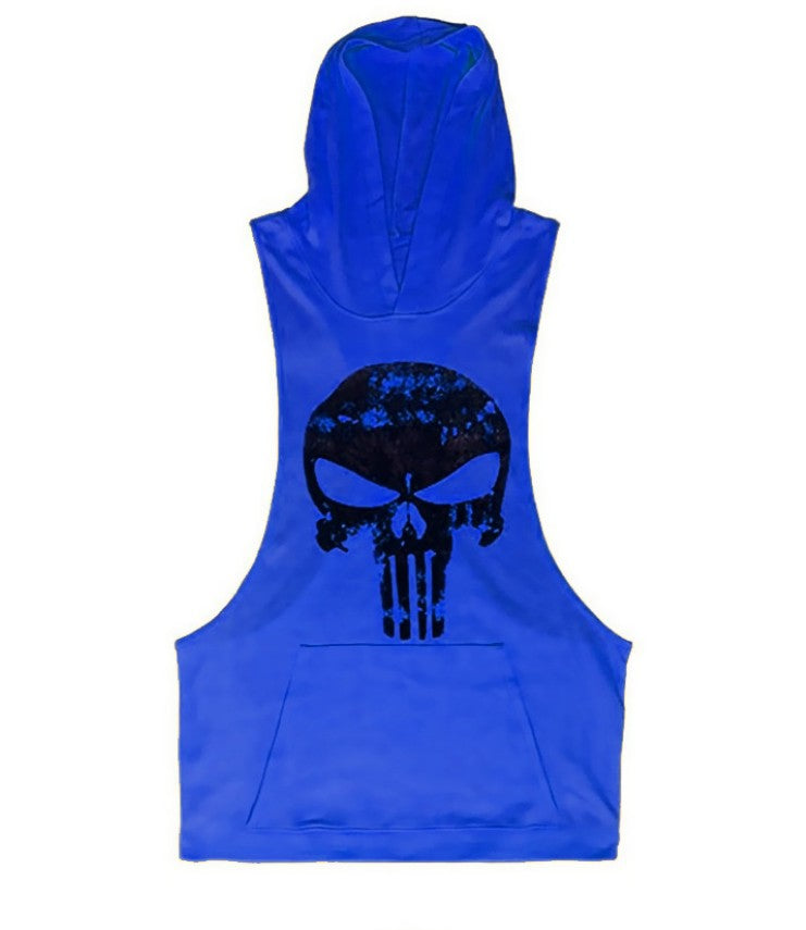 Hooded Skull Bodybuilding Tank Top