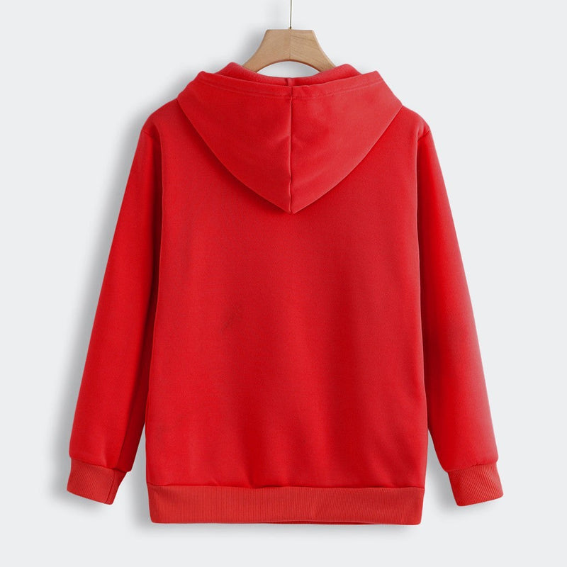 Hooded Sweatshirt With Cat Pet Pocket