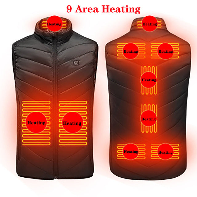 Heated Vest Washable Usb Charging Electric Winter jacket