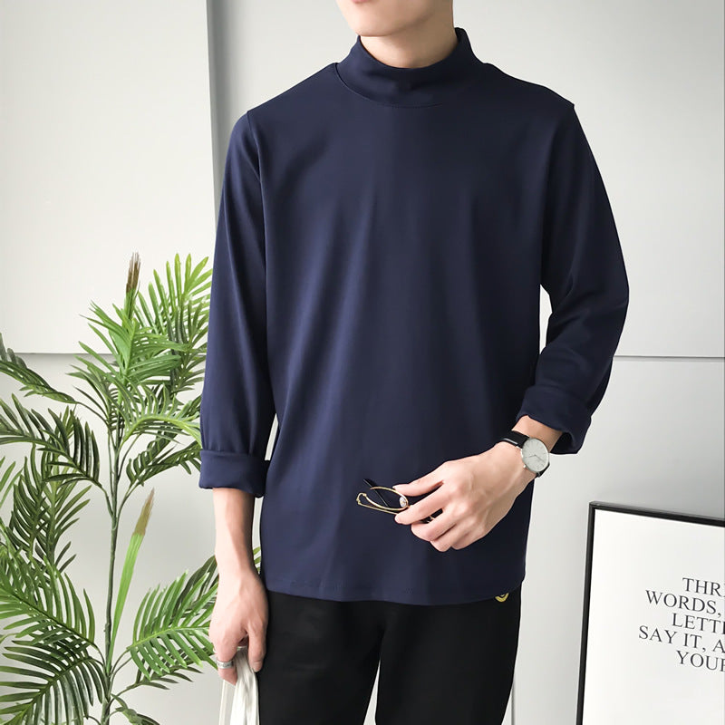 Men's Half Turtleneck T-shirt