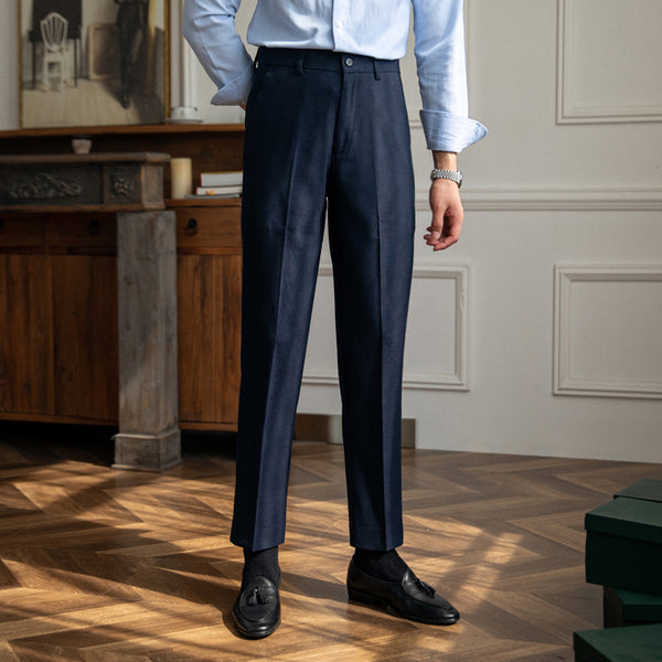 Pantalones de traje casuales delgados y versátiles para hombres