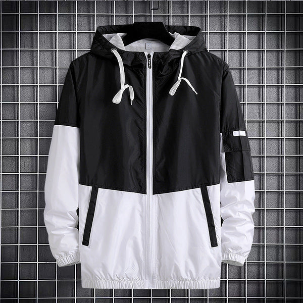 Men's sports hooded jacket