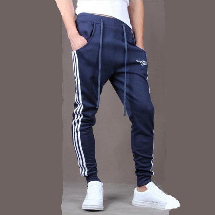 Side three bar casual trousers