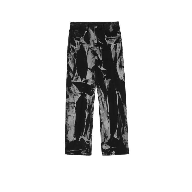 Unisex Retro Tie-dyed Jeans